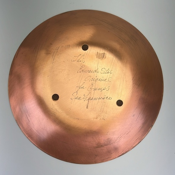 Vintage Edwards Star Enamel on Copper Bowl - Picture 9 of 10